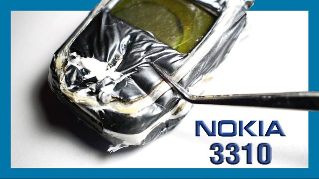 Nokia 3310 stirbt im Azeton-Bad